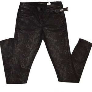 NWT Express Jeans Mid Rise SnakePrint Leggings